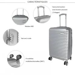 Truck Lot 3 valises plus 1 vanity rigides ABS