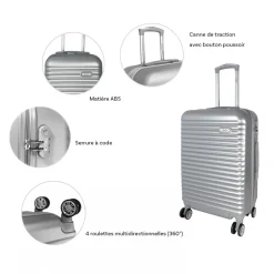 Truck Lot 3 valises plus 1 vanity rigides ABS