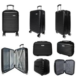 Truck Lot 3 valises plus 1 vanity rigides ABS