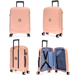 Delsey Lot 2 valises rigides Beaumont cabine 55cm et soute extensible 71cm TSA