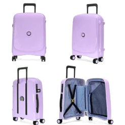 Delsey Lot 2 valises rigides Beaumont cabine 55cm et soute extensible 71cm TSA