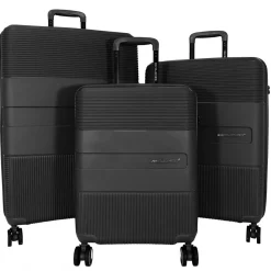 David Jones Lot 3 valises rigides extensibles dont 1 cabine PETE TSA