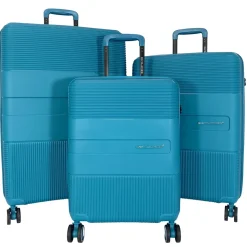 David Jones Lot 3 valises rigides extensibles dont 1 cabine PETE TSA