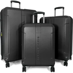 Delsey Lot 3 valises rigides extensible dont 1 cabine ABS TSA