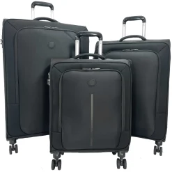 Delsey Lot 3 valises souples Caracas dont une valise cabine 55cm