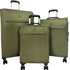 David Jones Lot de 3 valises dont 1 cabine souples extensibles