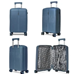 Cactus Lot de 3 valises rigides dont une valise cabine TSA PETE