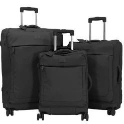 David Jones Lot de 3 valises souples dont 1 valise cabine