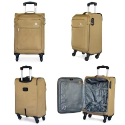 David Jones Lot de 3 valises souples extensibles dont 1 cabine