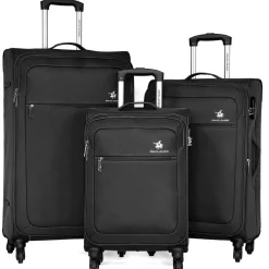 David Jones Lot de 3 valises souples extensibles dont 1 cabine