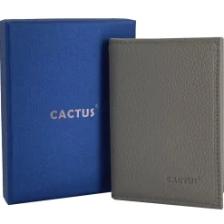 Femme Cactus Porte Cartes cuir de vachette anti-RFID