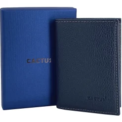 Femme Cactus Porte Cartes cuir de vachette anti-RFID