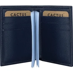Femme Cactus Porte Cartes cuir de vachette anti-RFID
