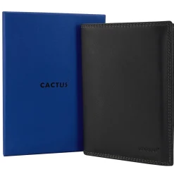 Homme Cactus Portefeuille cuir de vachette anti-RFID
