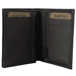 Homme Cactus Portefeuille cuir de vachette anti-RFID