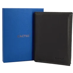 Homme Cactus Portefeuille cuir de vachette anti-RFID