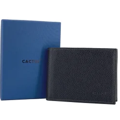 Homme Cactus Portefeuille cuir de vachette anti-RFID