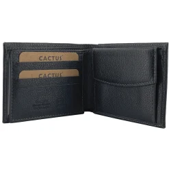 Homme Cactus Portefeuille cuir de vachette anti-RFID