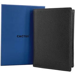 Homme Cactus Portefeuille cuir de vachette anti-RFID