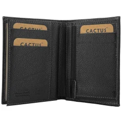 Homme Cactus Portefeuille cuir de vachette anti-RFID