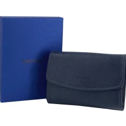 Femme Cactus Porte-monnaie cuir de vachette anti-RFID