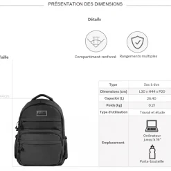 Les Sacs de K'rlot Sac à dos porte-ordinateur les sacs de K'rlot 16