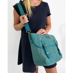 Femme Cactus Sac à main gibecière A4 en toile grande taille