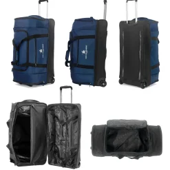 David Jones Sac de voyage à roulettes 105L double compartiment Taille L 75cm