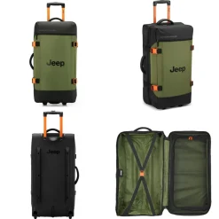 Jeep Sac de voyage avec roulettes 64L JS007C polyester taille L 73cm
