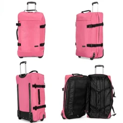 David Jones Sac de voyage cabine à roulettes 74L double compartiment taille L 70cm