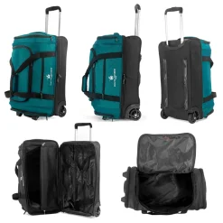 David Jones Sac de voyage cabine à roulettes 48L double compartiment Taille S 55cm