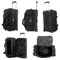 David Jones Sac de voyage cabine à roulettes 48L double compartiment Taille S 55cm