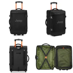Jeep Sac de voyage cabine avec roulettes 37L JS007C polyester taille S 55cm