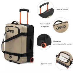 Jeep Sac de voyage cabine avec roulettes 41L JS005A polyester taille S 55cm