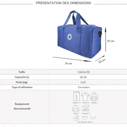 Cactus Sac de voyage week-end 30L polyester sans roulettes