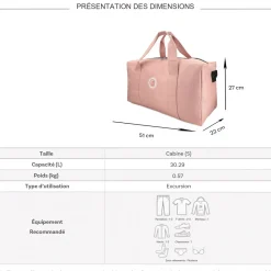 Cactus Sac de voyage week-end 30L polyester sans roulettes