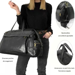 David Jones Sac de voyage week-end 29L 55cm sans roulettes