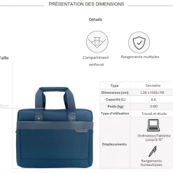 David Jones Serviette porte-ordinateur 15"