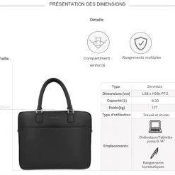 David Jones Serviette porte-ordinateur 14"