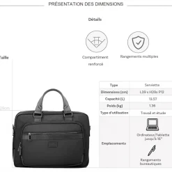 David Jones Serviette porte-ordinateur 16"