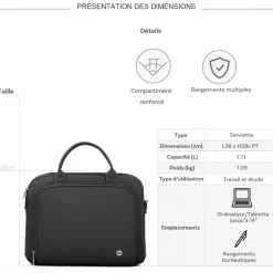 David Jones Serviette porte-ordinateur 14