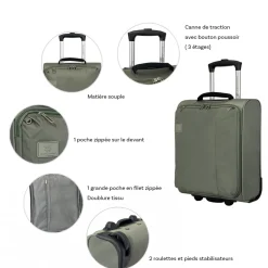 David Jones Valise cabine XS underseat souple 43cm